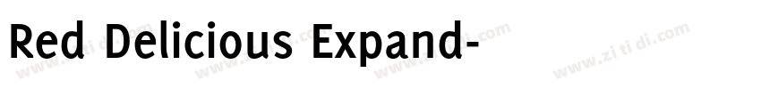 Red Delicious Expand字体转换